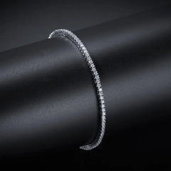 THE BLING KING 2mm Tennis Link Bracelet Iced Out Bling Bling Cubic Zirconia Men Women Bracelets Fashion Hiphop Jewelry