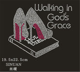 Rhinestone Motifs Iron On Strass Transfer Design Hotfix Letter Rhinestones Custom Crystal Decoration Bling Accessories