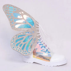 Butterfly Wings Bling Shoes Decorations Women Boots Decor