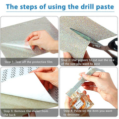 Bling Bling Rhinestone Sheet Rhinestones Sticker DIY Car Decoration Sticker Self Adhesive Glitter Rhinestones Crystal Gem