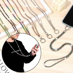 Glitter Keychain Bling Bling Crystal Anti-lost Rope Hanging Cord Chain Straps Rhinestone Phone Lanyard