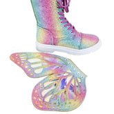 Butterfly Wings Bling Shoes Decorations Women Boots Decor