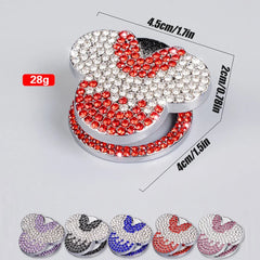 Bling Car Engine Start Stop Button Cover, Universal Handmade Crystal Rhinestone Push Start Button Cover Anti-Scratch Car Engine