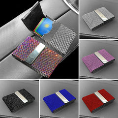 Diamond Driver License Card Holder For Car Driving License Credit Card Storage Interior Flip Ladies Girls Car Bling Accessories