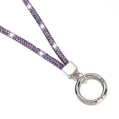 Glitter Keychain Bling Bling Crystal Anti-lost Rope Hanging Cord Chain Straps Rhinestone Phone Lanyard