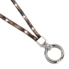 Glitter Keychain Bling Bling Crystal Anti-lost Rope Hanging Cord Chain Straps Rhinestone Phone Lanyard