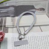 Trendy Glitter Rhinestone Phone Lanyard Bright Bling Bling Diamond Crystal Keychain Phone Wrist Straps Phone Accessories