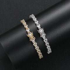 Bling Bling Brass Zircon Bracelets Women Elegant Tennis Bracelet Fashion Jewelry  BB129