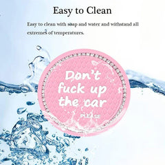 Pink Bling Car Cup Coaster Universal Diamond Auto Cup Holder Insert Drink Coaster Car Interior Accessories