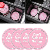 Pink Bling Car Cup Coaster Universal Diamond Auto Cup Holder Insert Drink Coaster Car Interior Accessories