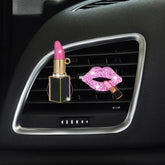 Lipstick Car Decoration Interior Air Freshener Auto Outlet Perfume Clip Car Scent Diffuser Bling Car Accessories Girls Gifts