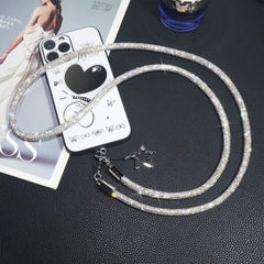 Crystal Rhinestone Phone Lanyard Glitter Bright Bling Bling Hanging Cord Phone Wrist Rope Phone Accessories