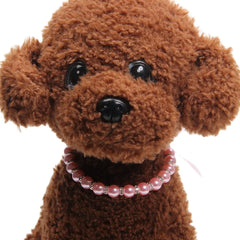 XKSRWE Pearls Dog Necklace Cat Collar with Bling Accessories Pet Puppy Jewelry for Female Dogs Cats