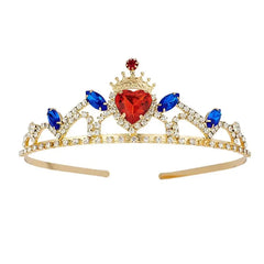 Headwear Rhinestone Tiara Bling Bling Birthday Heart Headband Tiaras for Girls Princess Crown Handmade