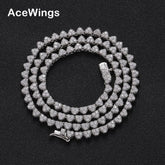 Bling Bling Women Tennis Chain Necklace Full CZ Heart-shaped Tennis Necklace Fashion Jewelry BC235