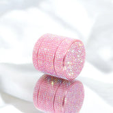 40mm/1.57inch Crystal Pink Aluminum Bling Bling Herb Grinder