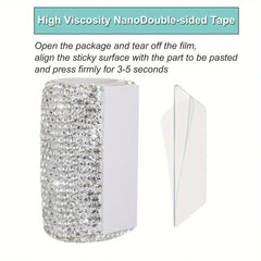 Bling Car Lip Balm Holder Insulating Crystal Rhinestone Auto Chapstick Holder Sparkling Vehicle Interior Decor Accessories