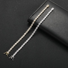Bling Bling Brass Zircon Bracelets Women Elegant Tennis Bracelet Fashion Jewelry  BB129
