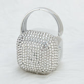 MIYOCAR bling silver Metallic bling pacifier box pacifier holder BPA free Luxury baby shower gift