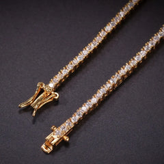 THE BLING KING 2mm Tennis Link Bracelet Iced Out Bling Bling Cubic Zirconia Men Women Bracelets Fashion Hiphop Jewelry