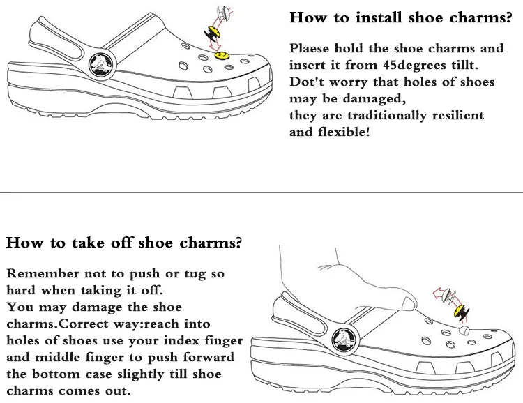 Hot New 1 Set Cute Hole Shoe Charms Brand Designer Shoes Charms Bling Accessories Fashion rhinestone Buckle Shoe Decoration