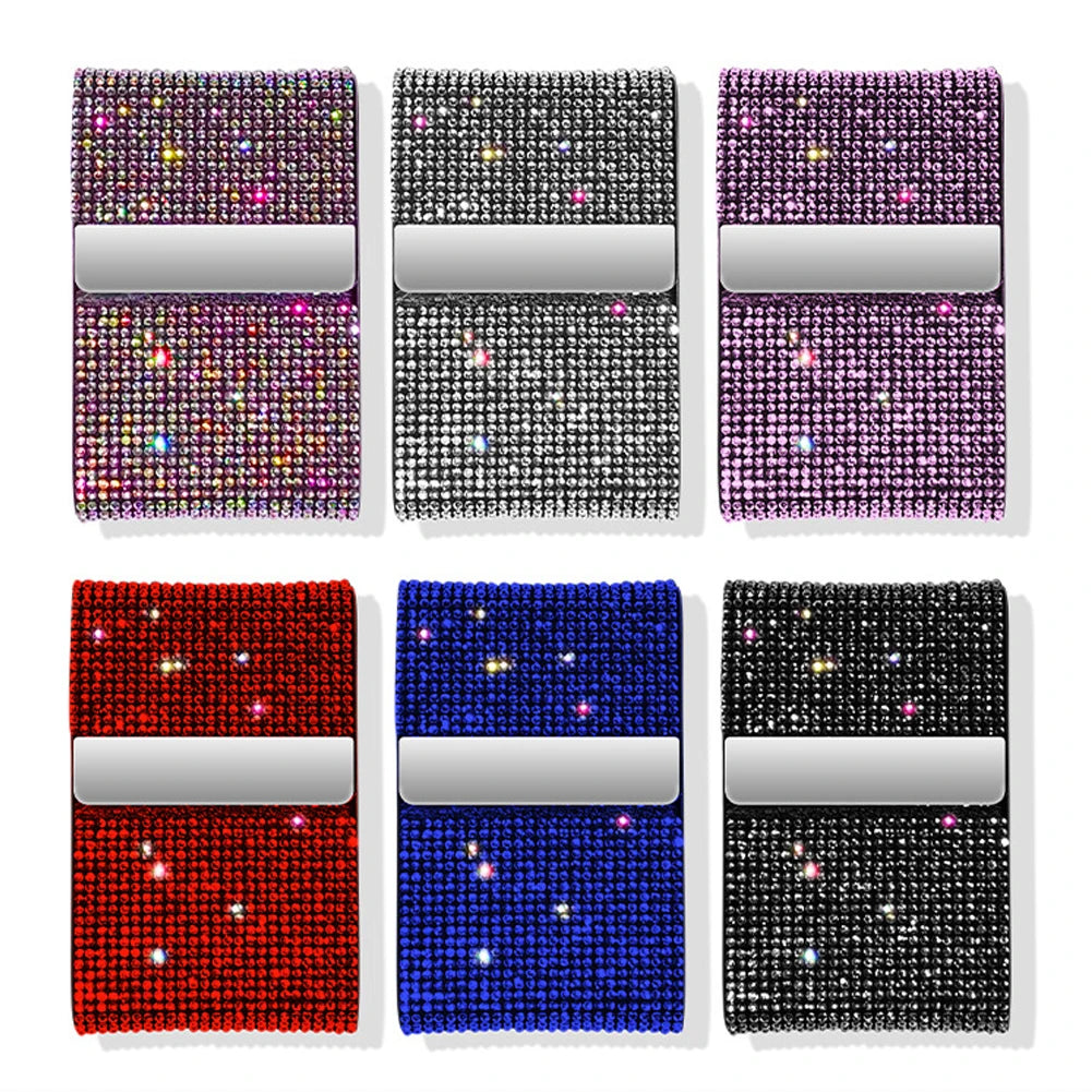 Diamond Driver License Card Holder For Car Driving License Credit Card Storage Interior Flip Ladies Girls Car Bling Accessories