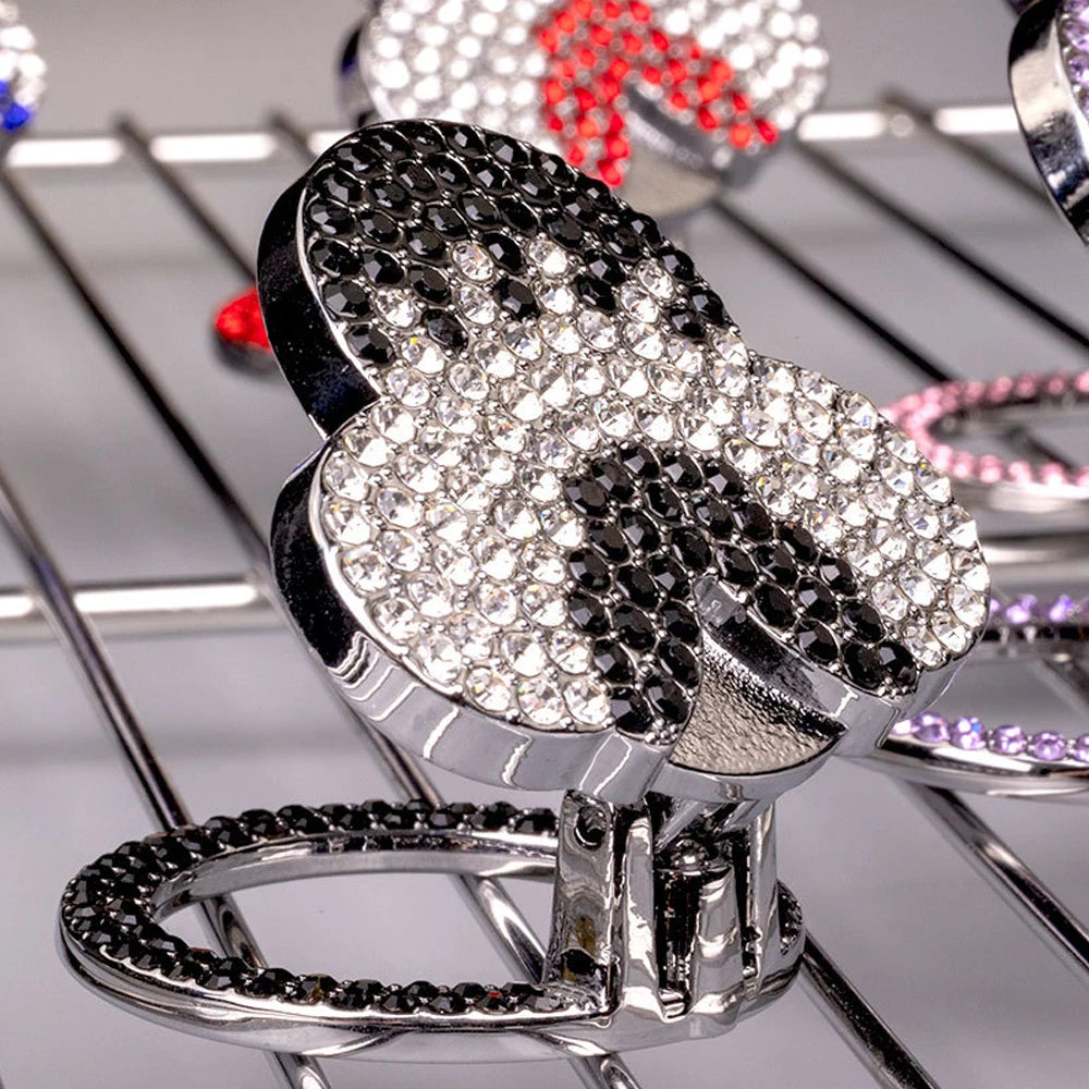 Bling Car Engine Start Stop Button Cover, Universal Handmade Crystal Rhinestone Push Start Button Cover Anti-Scratch Car Engine