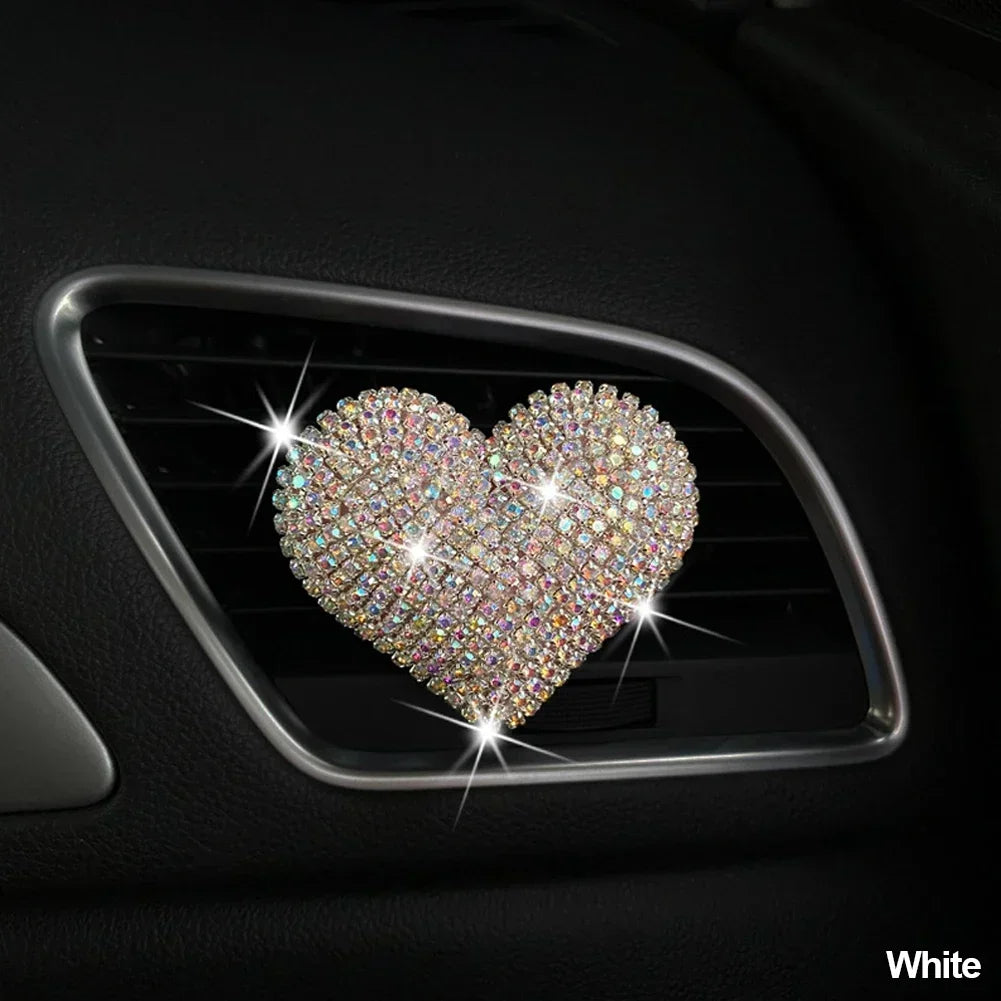Rhinestone Crystal Bow Bear Car Pendant Mirror Hanging Ornaments Diamond Bling Car Interior Decoration Women Accessories
