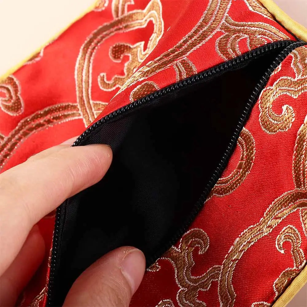 Blessing Bag Jewelry Packaging Small Pouch Silk Jewelry Organizer Brocade Pouch Chinese Style Coin Purse Jewelry Storage Bag