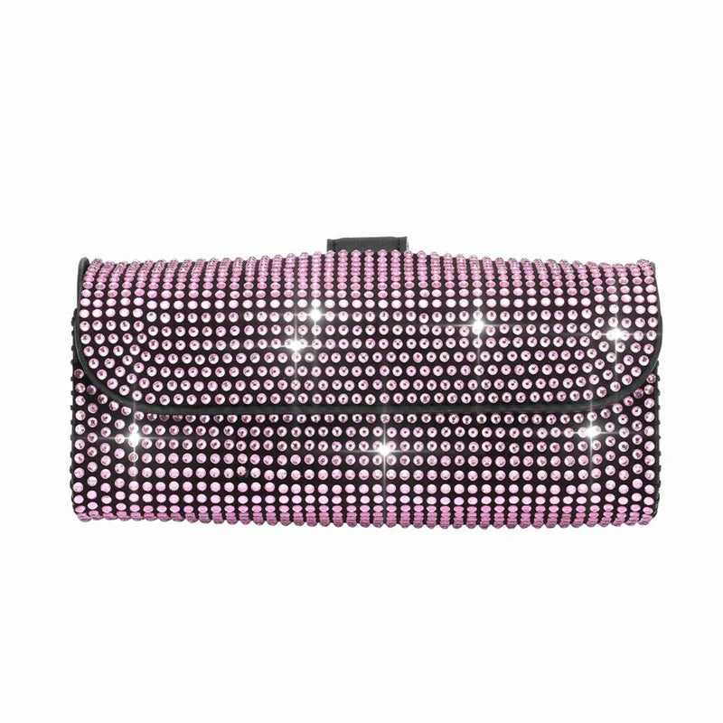 Diamond Car Glasses Case Sunglasses Storage Box Glasses Holder Sun Visor Glasses Case Bling Car Assessoires Interior for Women