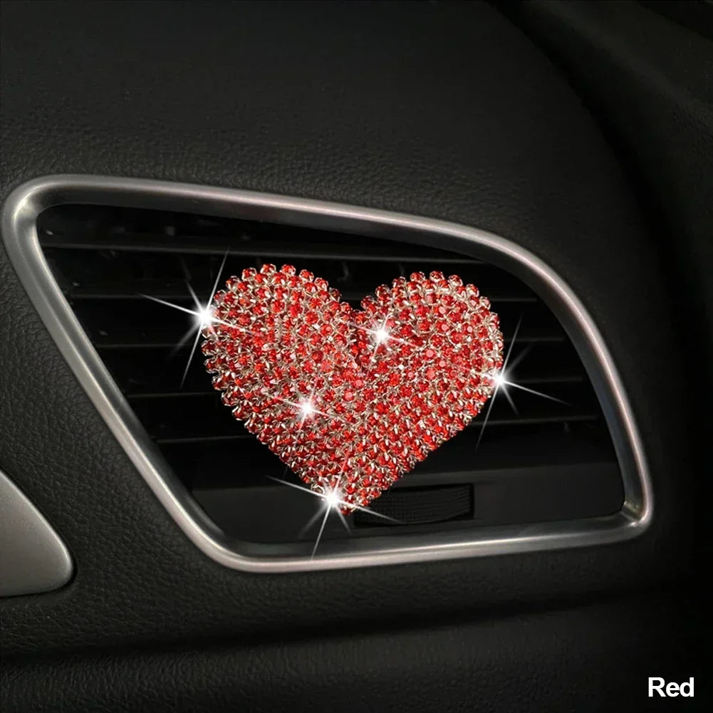 Rhinestone Crystal Bow Bear Car Pendant Mirror Hanging Ornaments Diamond Bling Car Interior Decoration Women Accessories