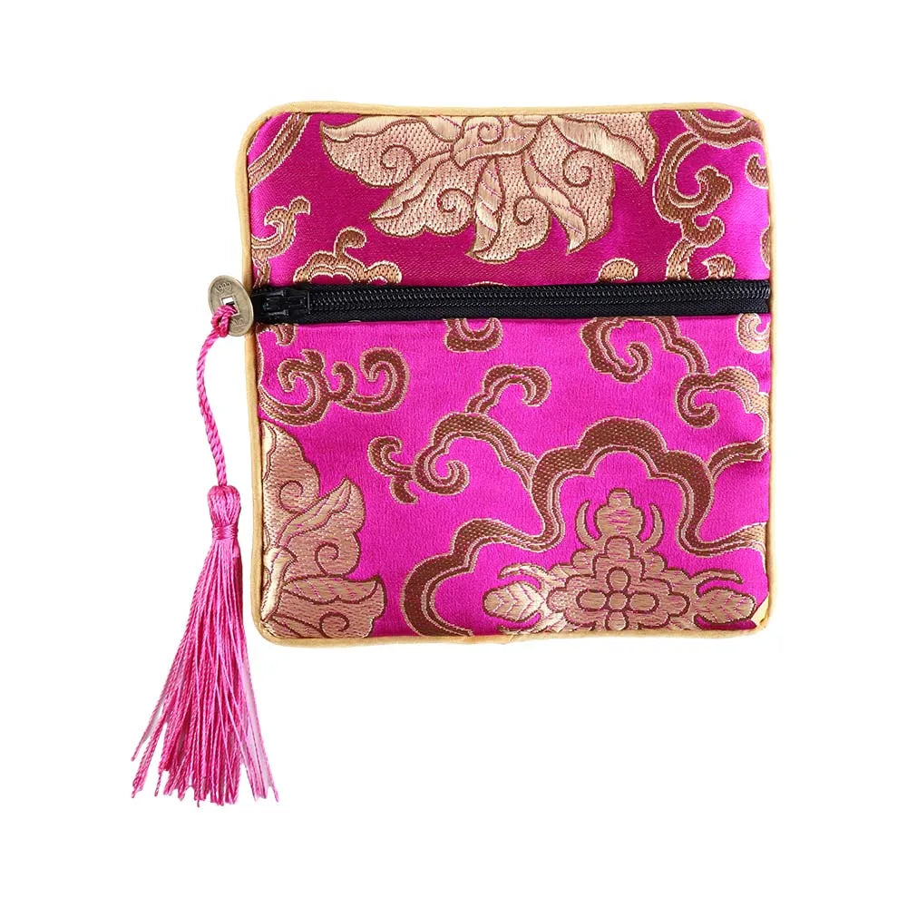 Blessing Bag Jewelry Packaging Small Pouch Silk Jewelry Organizer Brocade Pouch Chinese Style Coin Purse Jewelry Storage Bag