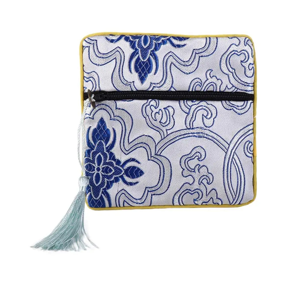 Blessing Bag Jewelry Packaging Small Pouch Silk Jewelry Organizer Brocade Pouch Chinese Style Coin Purse Jewelry Storage Bag