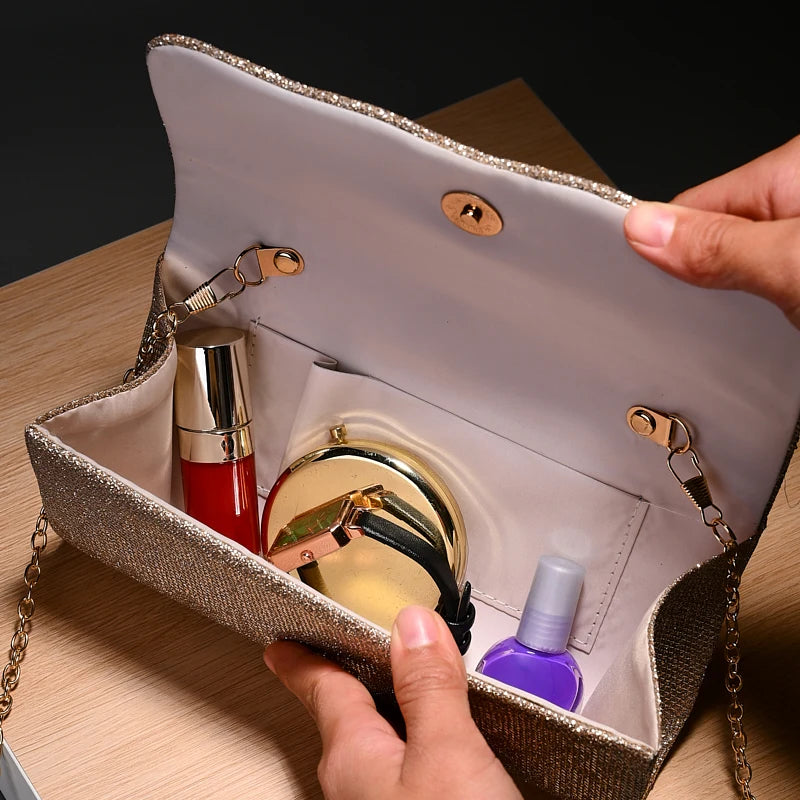 High Quality Women Small Purse Luxury Bride Wedding Bags Bling Bling Clutch Bag Evening Bags