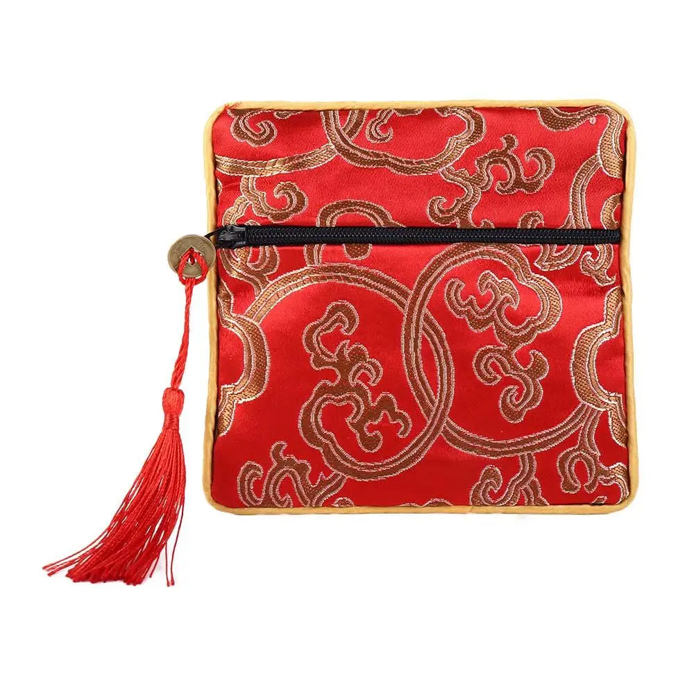 Blessing Bag Jewelry Packaging Small Pouch Silk Jewelry Organizer Brocade Pouch Chinese Style Coin Purse Jewelry Storage Bag