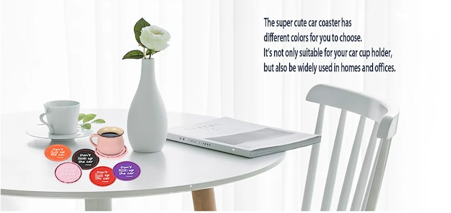 Pink Bling Car Cup Coaster Universal Diamond Auto Cup Holder Insert Drink Coaster Car Interior Accessories