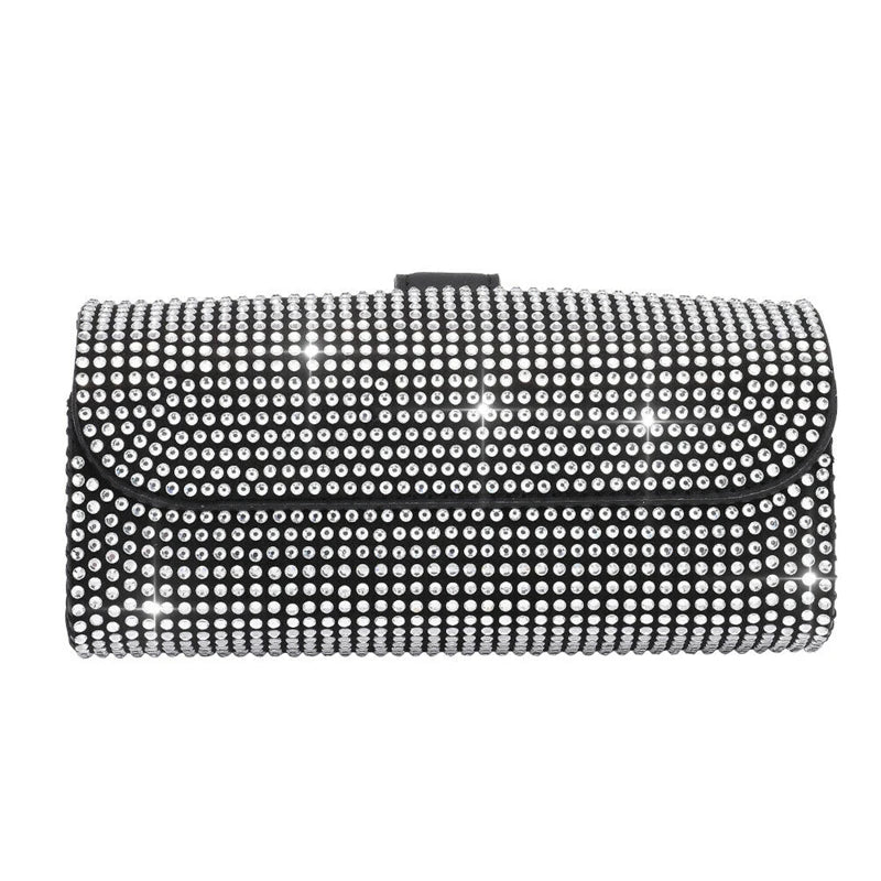 Diamond Car Glasses Case Sunglasses Storage Box Glasses Holder Sun Visor Glasses Case Bling Car Assessoires Interior for Women