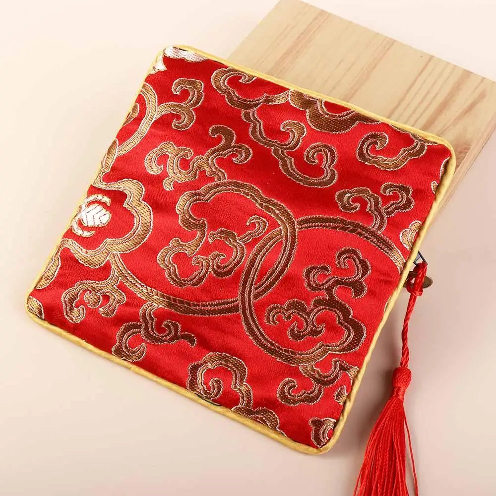 Blessing Bag Jewelry Packaging Small Pouch Silk Jewelry Organizer Brocade Pouch Chinese Style Coin Purse Jewelry Storage Bag