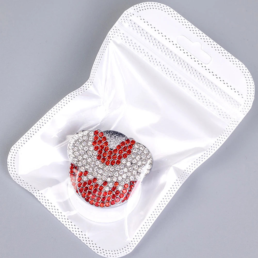 Bling Car Engine Start Stop Button Cover, Universal Handmade Crystal Rhinestone Push Start Button Cover Anti-Scratch Car Engine