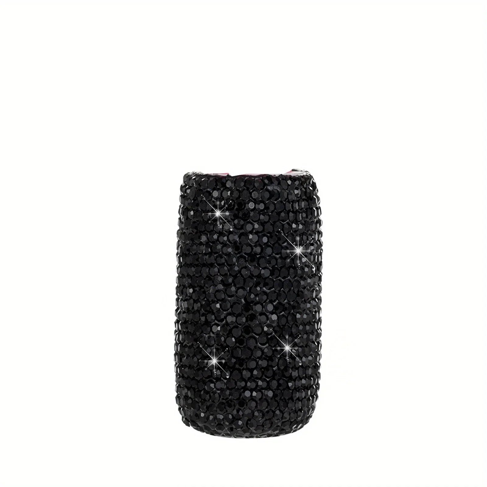 Bling Car Lip Balm Holder Insulating Crystal Rhinestone Auto Chapstick Holder Sparkling Vehicle Interior Decor Accessories