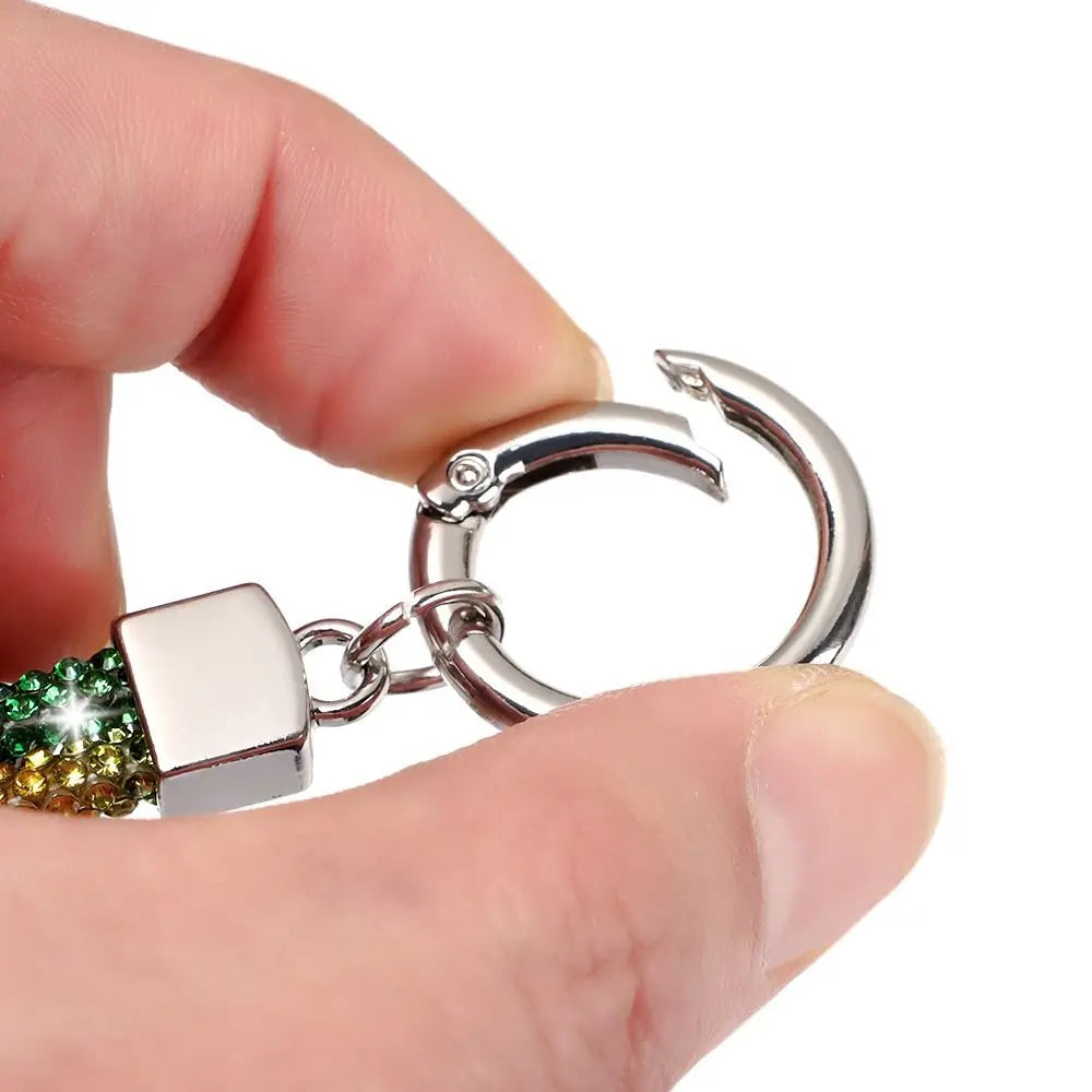 Glitter Keychain Bling Bling Crystal Anti-lost Rope Hanging Cord Chain Straps Rhinestone Phone Lanyard