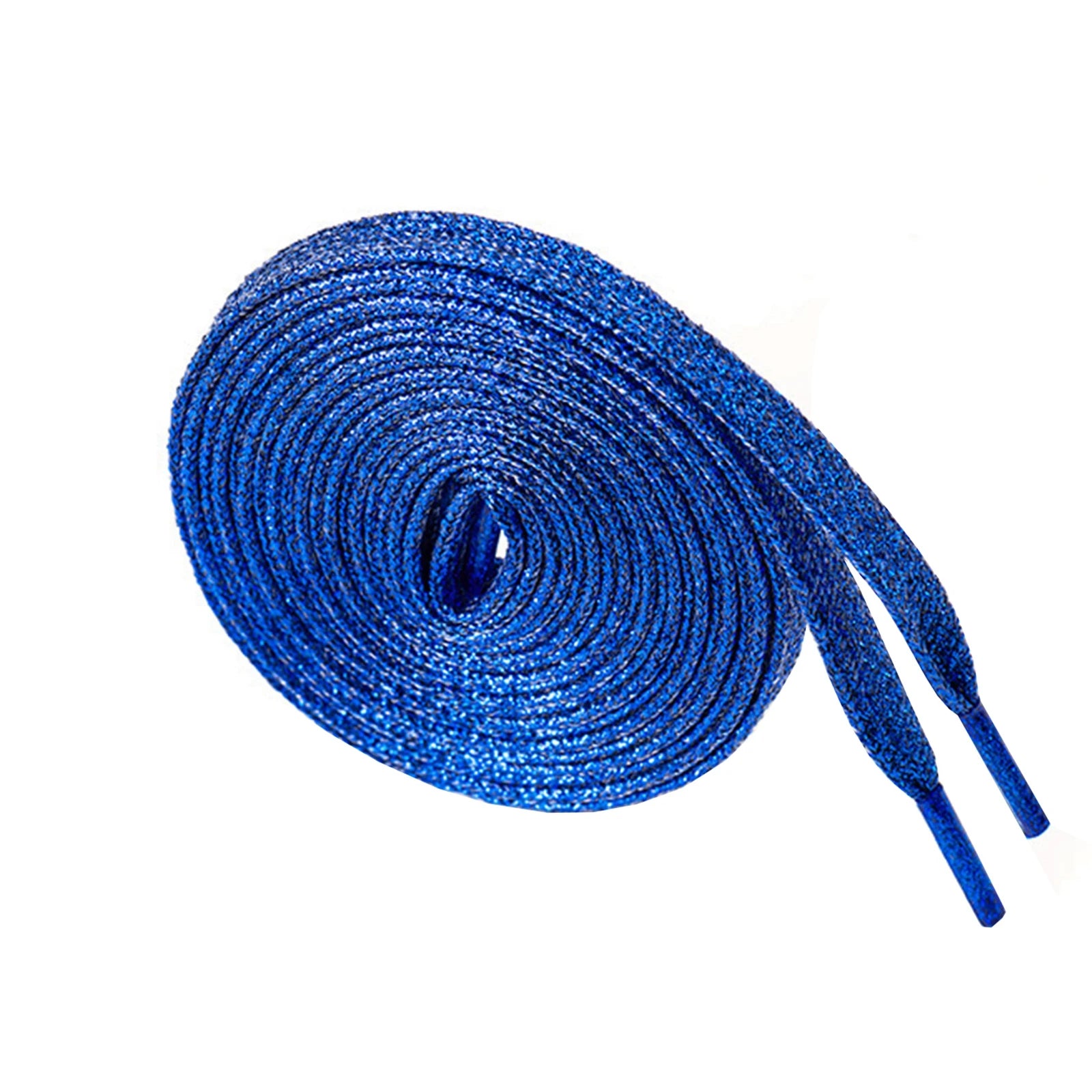 115 CM Long Sparkle Metallic Color Shoelaces Bling Bling Shoe Laces Glitter Flat Shoe Strings