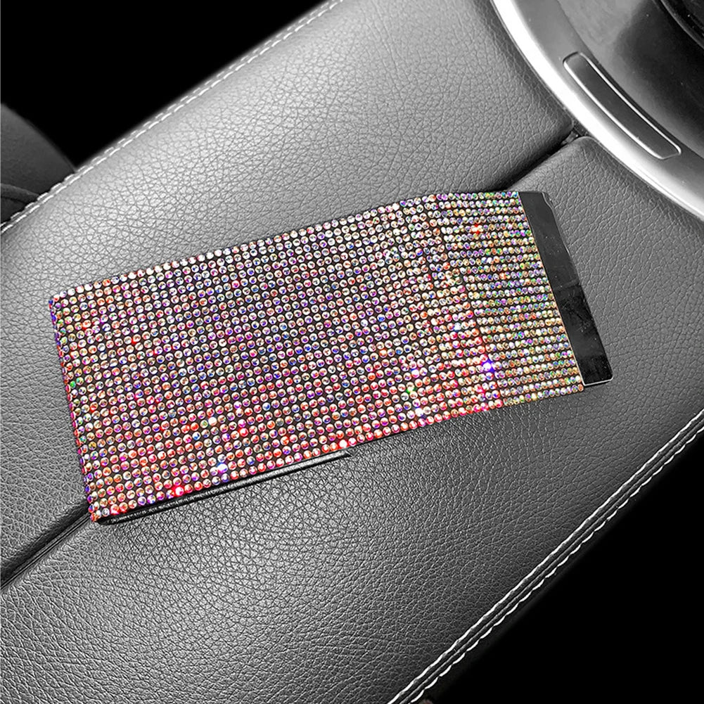 Diamond Driver License Card Holder For Car Driving License Credit Card Storage Interior Flip Ladies Girls Car Bling Accessories