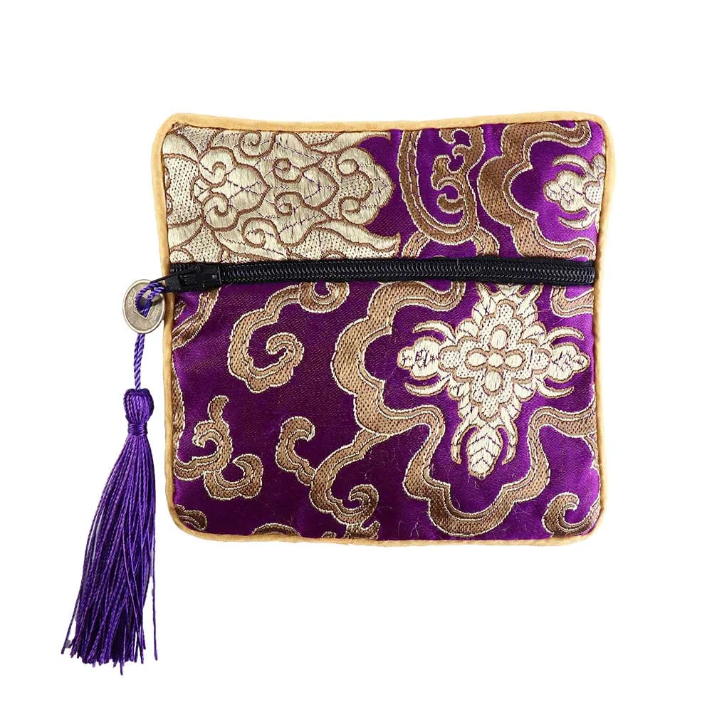 Blessing Bag Jewelry Packaging Small Pouch Silk Jewelry Organizer Brocade Pouch Chinese Style Coin Purse Jewelry Storage Bag