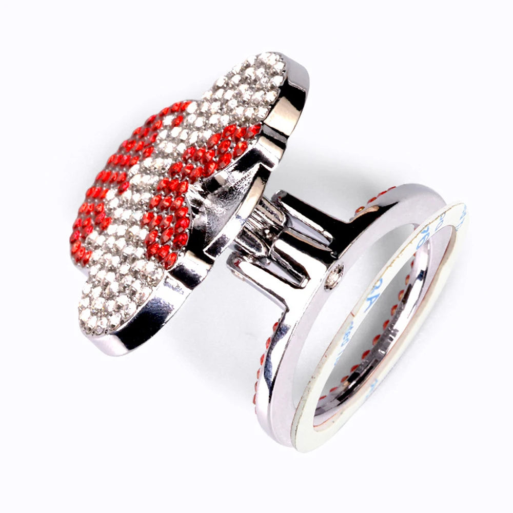 Bling Car Engine Start Stop Button Cover, Universal Handmade Crystal Rhinestone Push Start Button Cover Anti-Scratch Car Engine