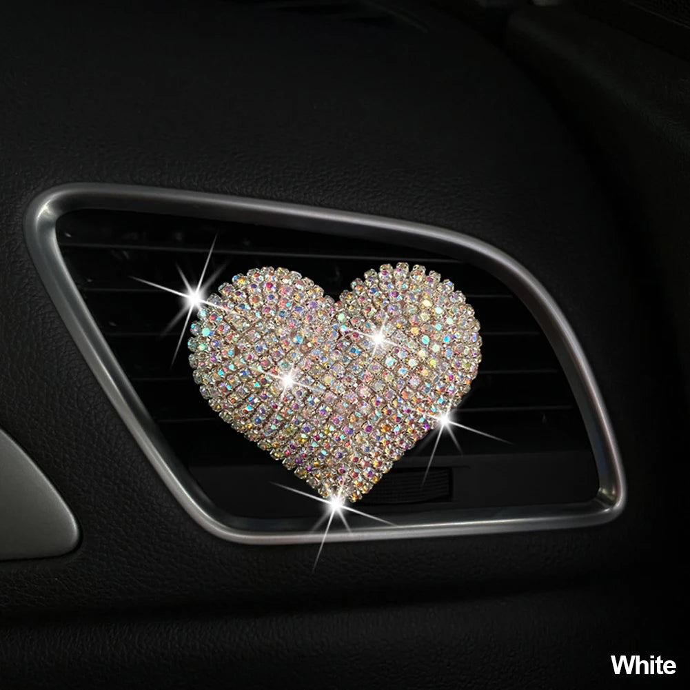 Rhinestone Crystal Bow  Bear Car Pendant Mirror Hanging Ornaments Diamond Bling Car Interior Decoration Women Accessories
