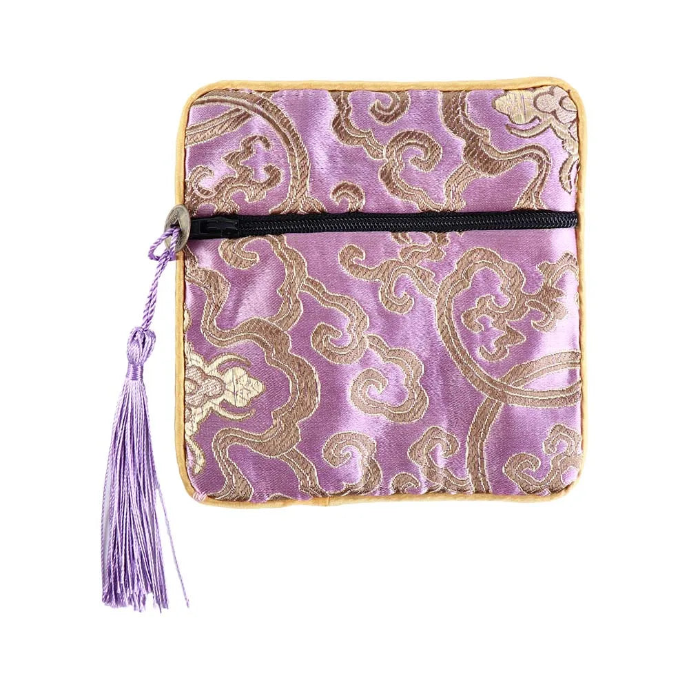 Blessing Bag Jewelry Packaging Small Pouch Silk Jewelry Organizer Brocade Pouch Chinese Style Coin Purse Jewelry Storage Bag
