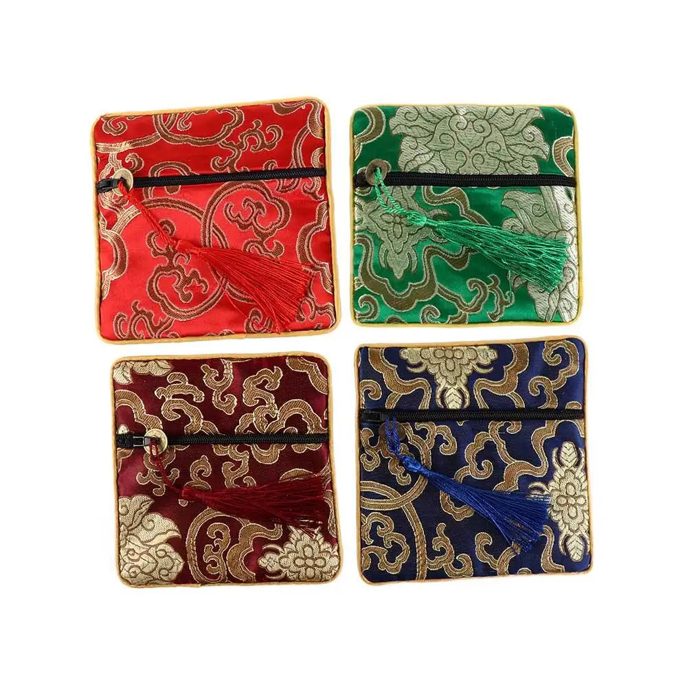 Blessing Bag Jewelry Packaging Small Pouch Silk Jewelry Organizer Brocade Pouch Chinese Style Coin Purse Jewelry Storage Bag